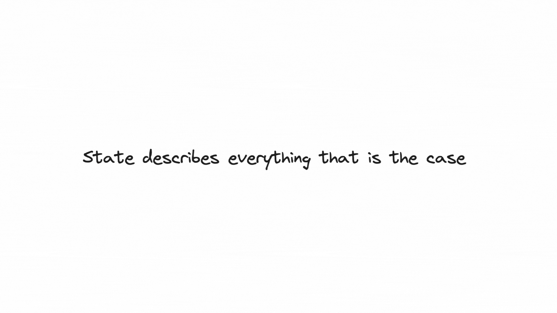 Architecture state process