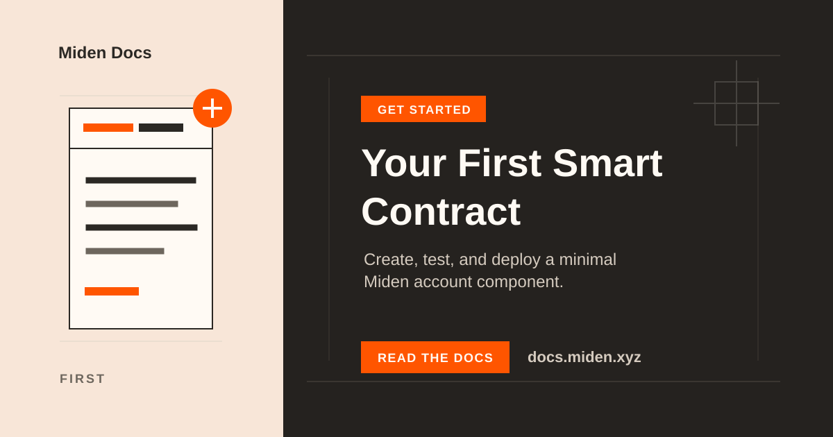 Your First Smart Contract | Miden Docs